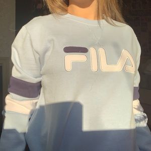 cola sky blue crew neck